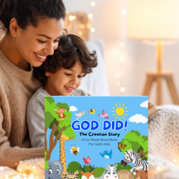 Table and wedding arch decoraed Table decorated with a white cloth and blue drapes, two chairs in front, floral accents.